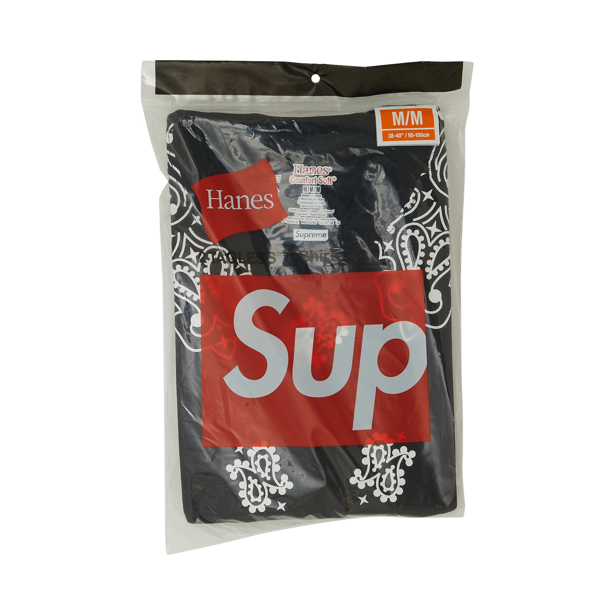 

Футболки-банданы Supreme x Hanes без тегов (2 шт.), черные, Черный, Футболки-банданы Supreme x Hanes без тегов (2 шт.), черные