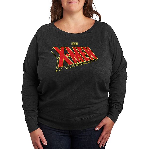 

Футболка с длинным рукавом и логотипом X-Men, Plus size Marvel, Heather Charcoal, Черный, Футболка с длинным рукавом и логотипом X-Men, Plus size Marvel, Heather Charcoal