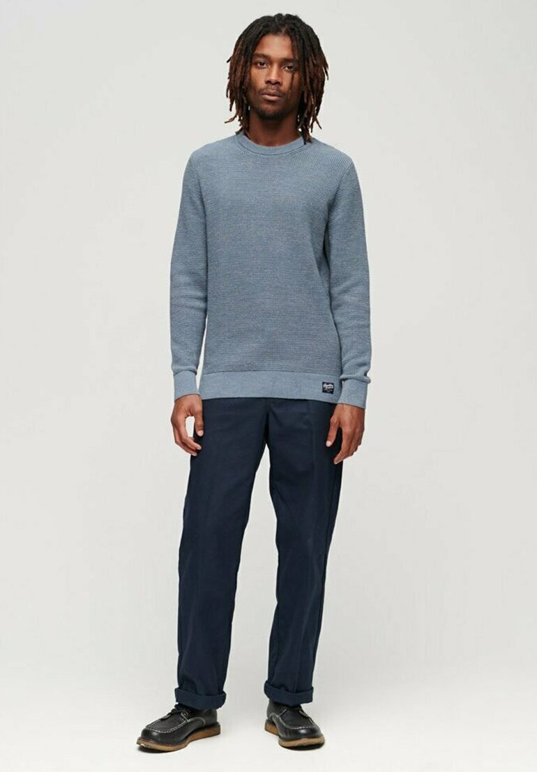 

Джемпер TEXTURED CREW Superdry, синий
