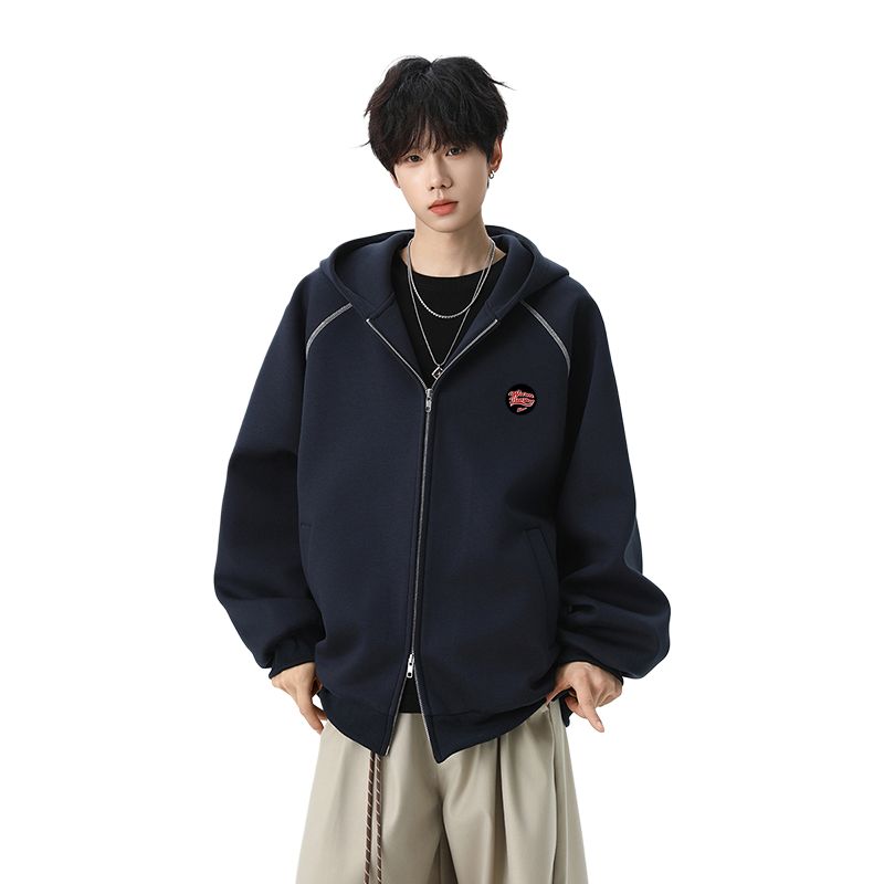 

Толстовка Unisex Hooded Moderate Heavyweight WARRIOR, темно-синий (470g diy detachable brand merchandise)