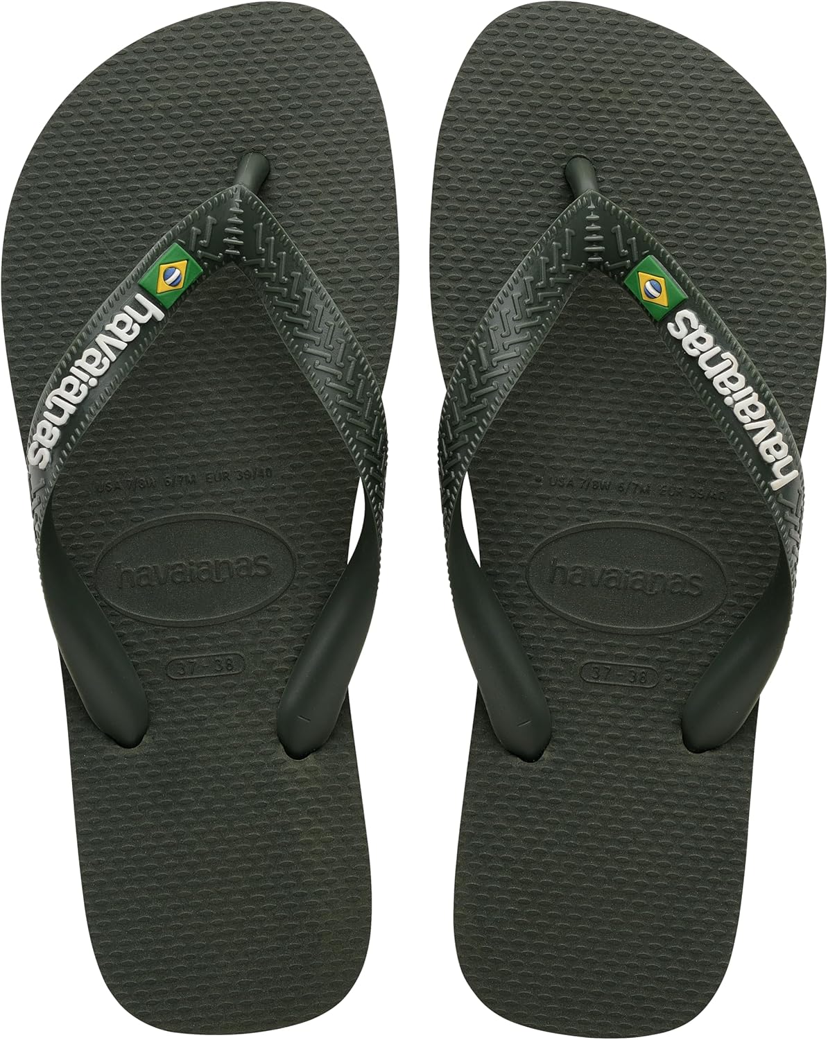 

Вьетнамки Havaianas Top Brazil Logo, унисекс для взрослых, зеленый
