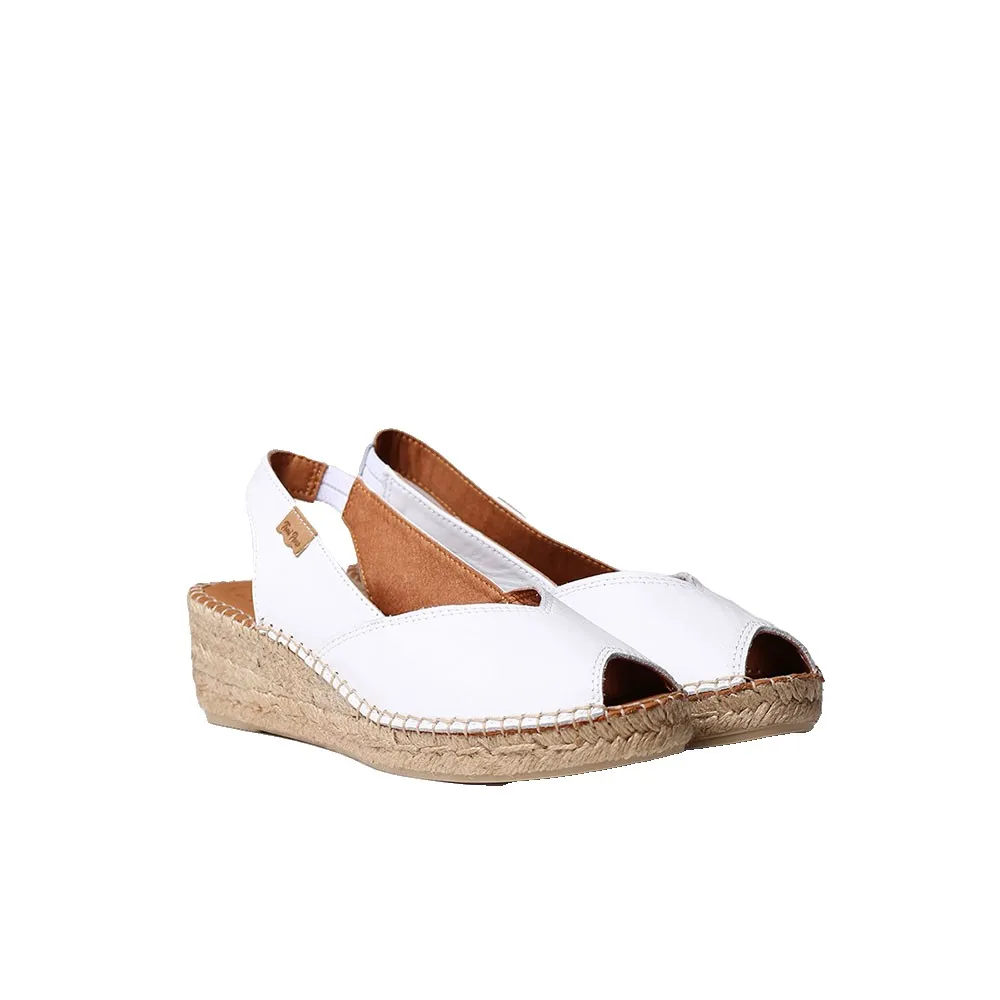 Сандалии Toni Pons Bernia-P esparto wedge, белый