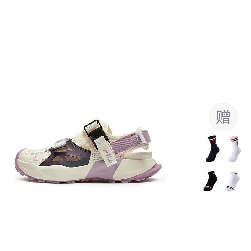 

FILA KIDS Легкие амортизирующие нескользящие низкие детские сандалии Firefly, молочно-белые/черные, для подростков