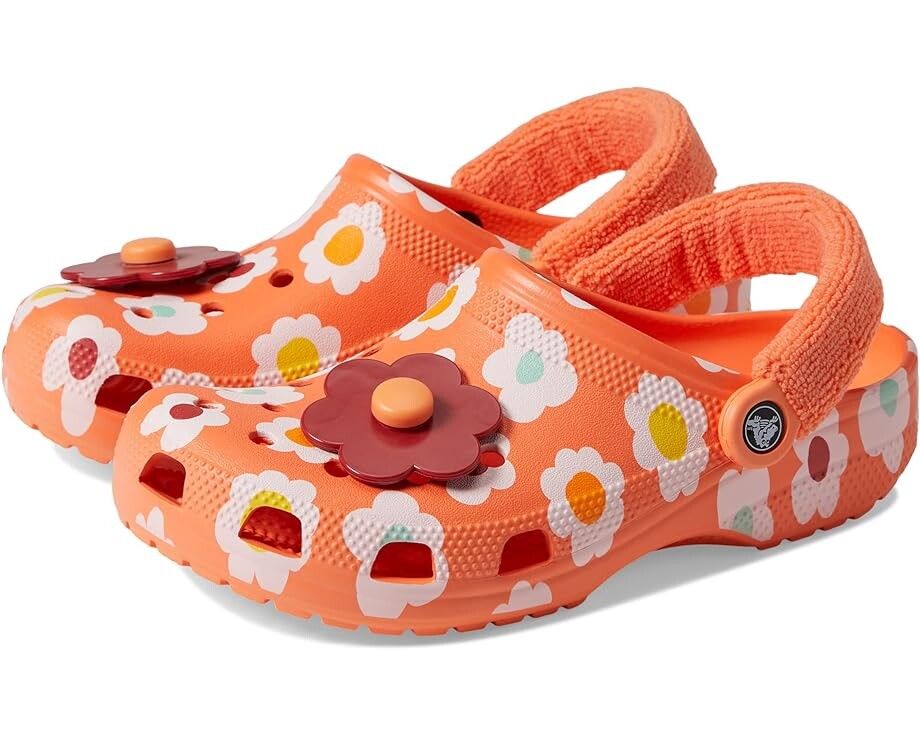 

Сабо Crocs Zen Garden Sensory Classic Terry Cloth Clog, цвет Persimmon/Multi