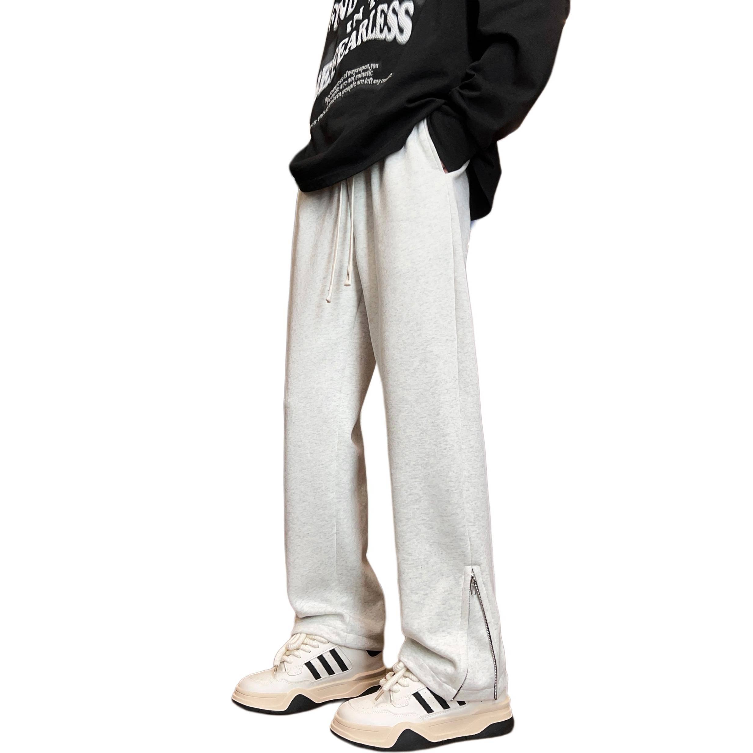 

Повседневные брюки Unisex Moderate Straight Fit ZIAREL, белый серый