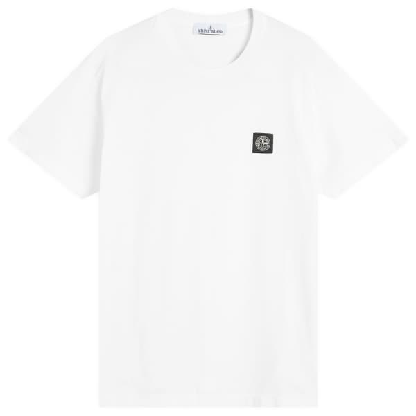 

Футболка с нашивкой-логотипом Stone Island, белый