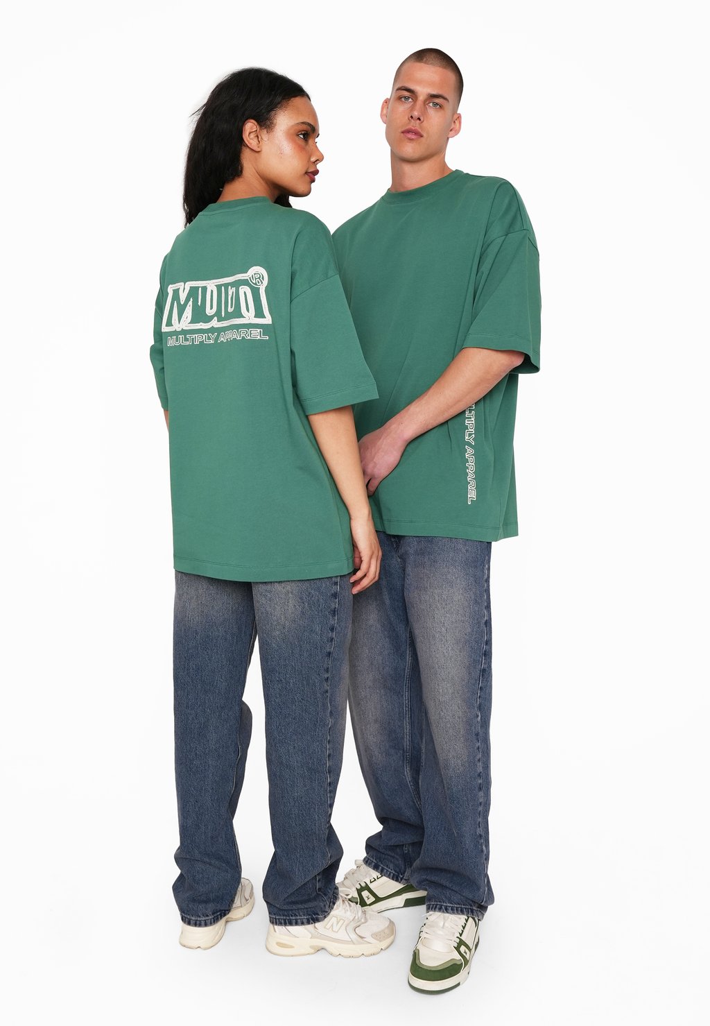 

Футболка с принтом OVERSIZE EDGE Multiply Apparel, зеленый