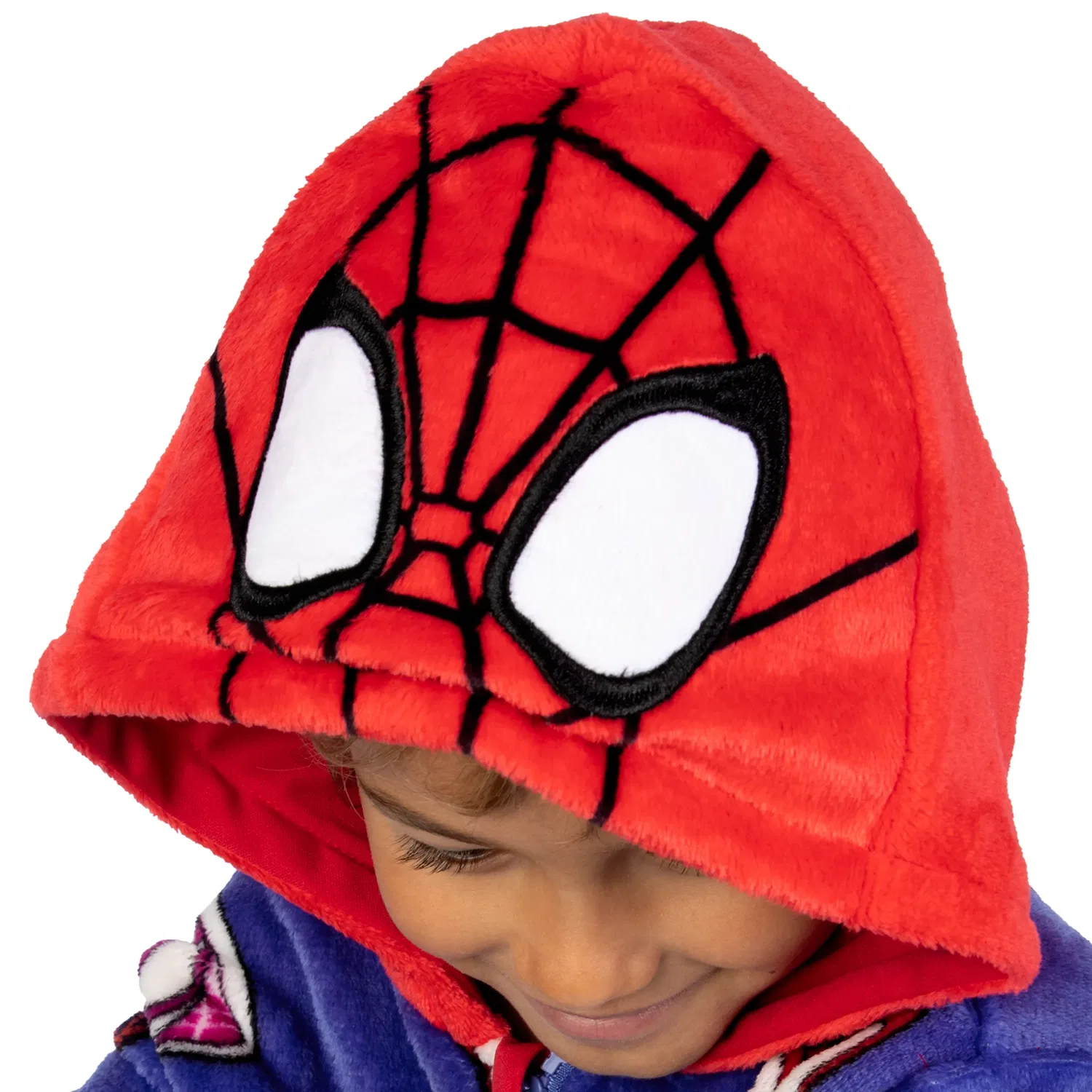 Пижама-комбинезон Marvel Spider-Man для мальчиков, синий — фото 3