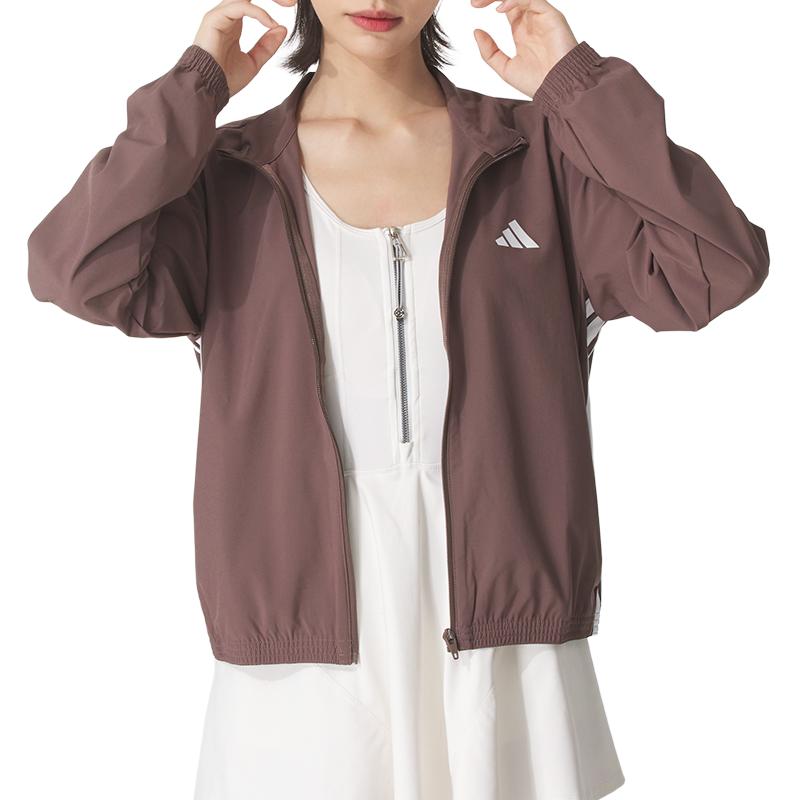 Adidas Спортивная куртка Sportlife женская, Dark Brown — фото 3
