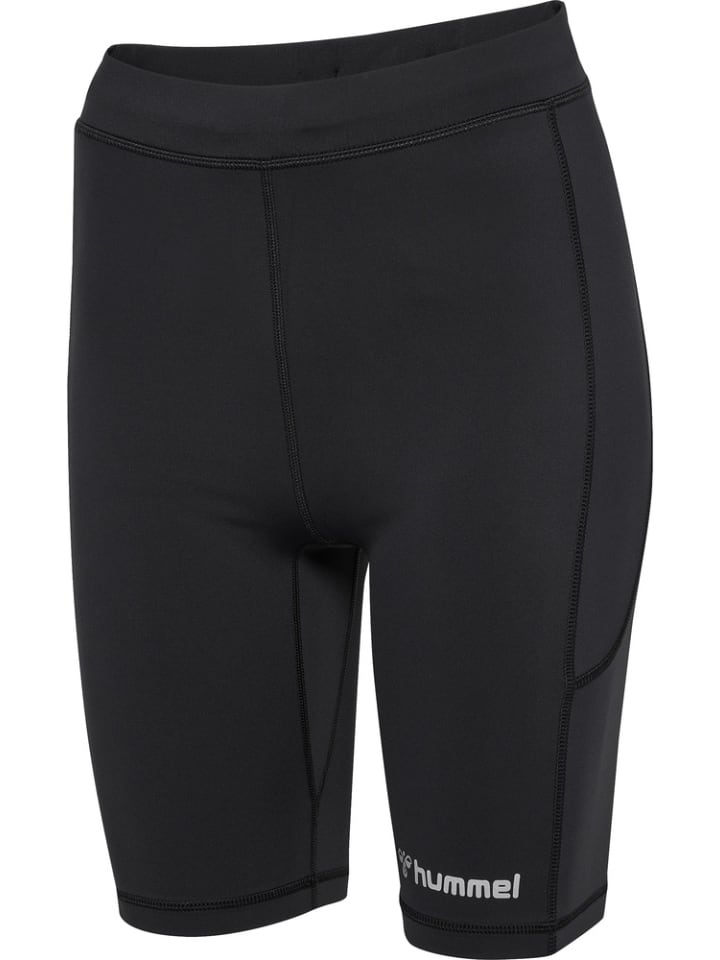 

Леггинсы "Hmlrun Short Tight Woman" черного цвета Hummel