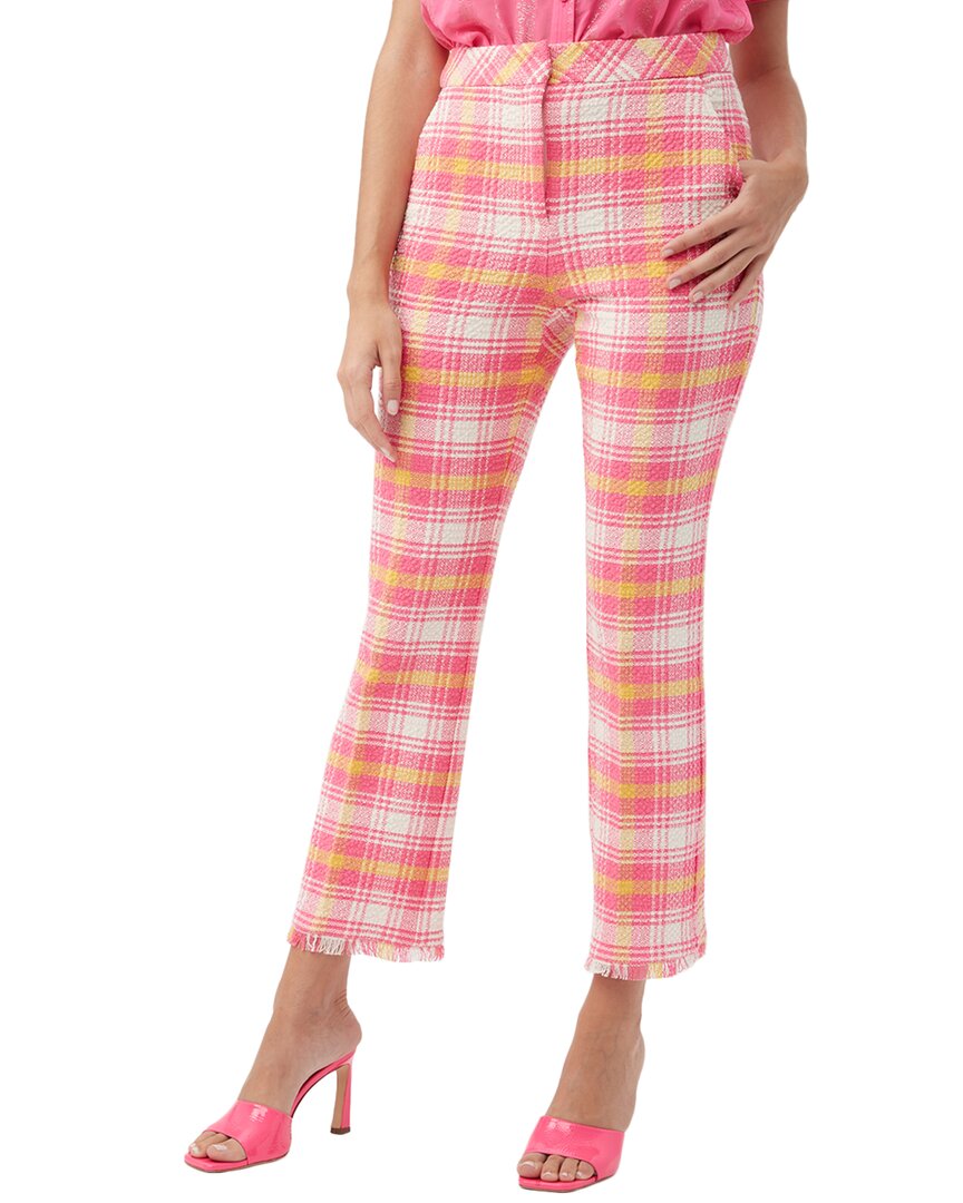 

Брюки Trina Turk Lulu из льняной смеси с бахромой, цвет multi