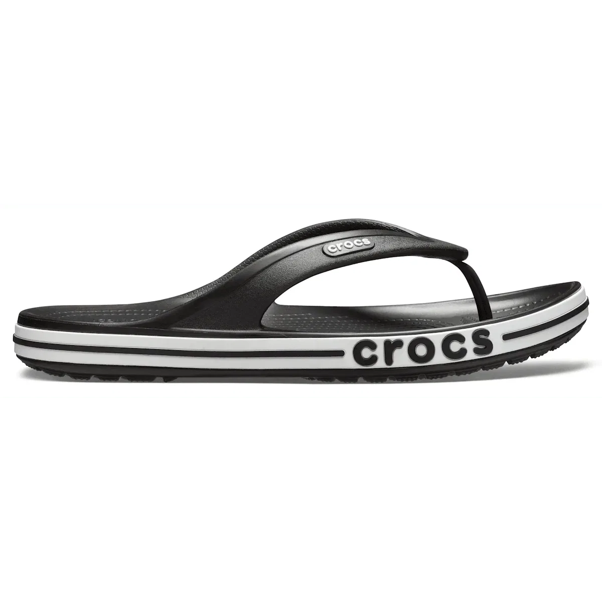 Bayaband Flip Crocs, черно-белый