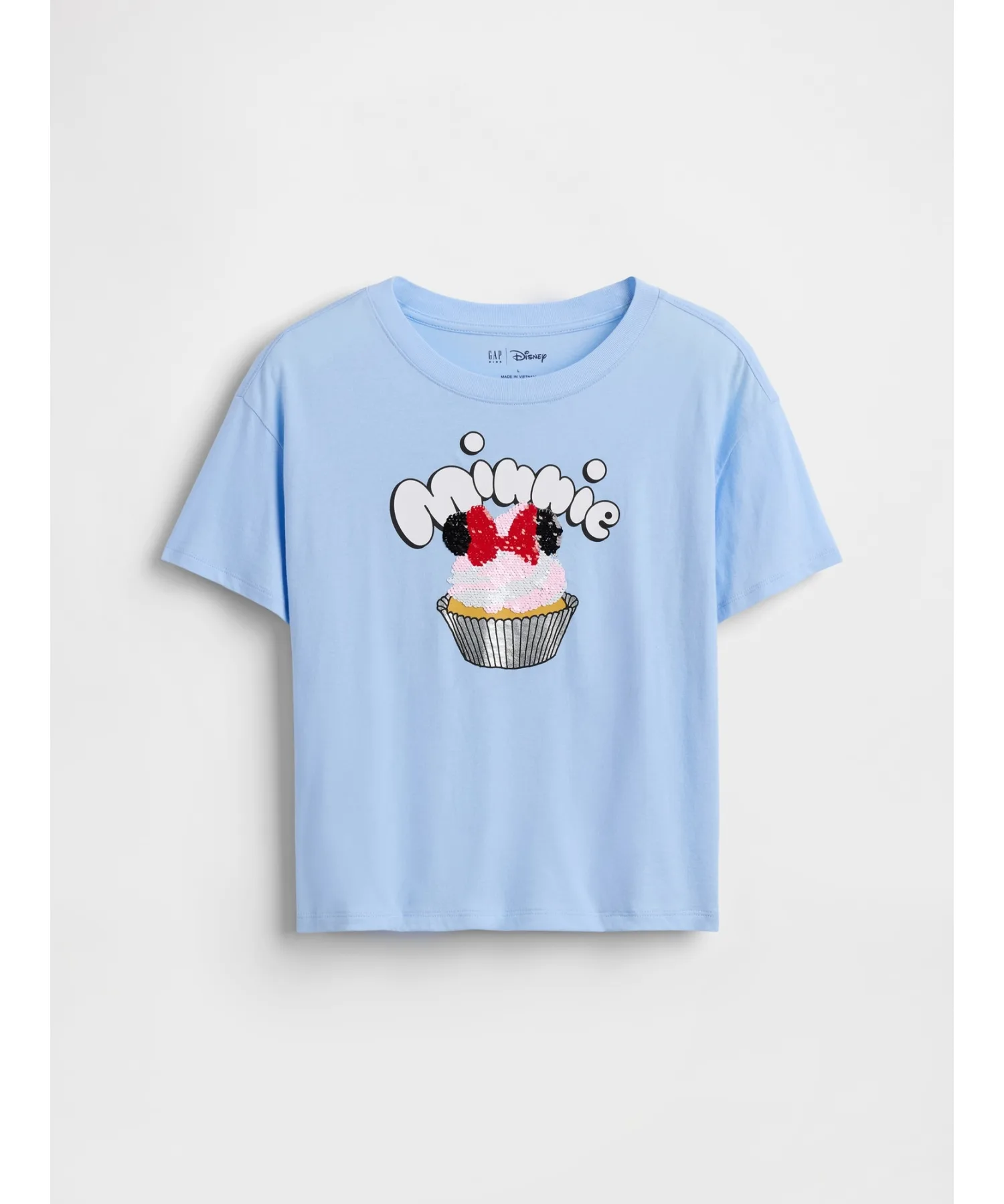 Детская футболка с пайетками GAP Disney синяя