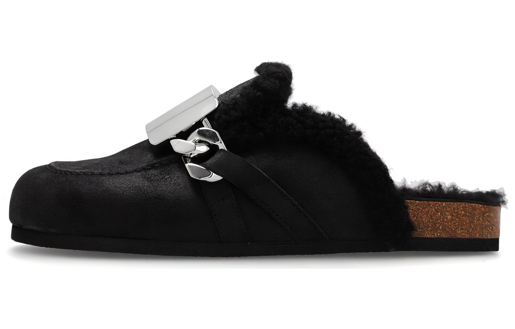 

JW Anderson Тапочки мужские закрытые на резиновой подошве black