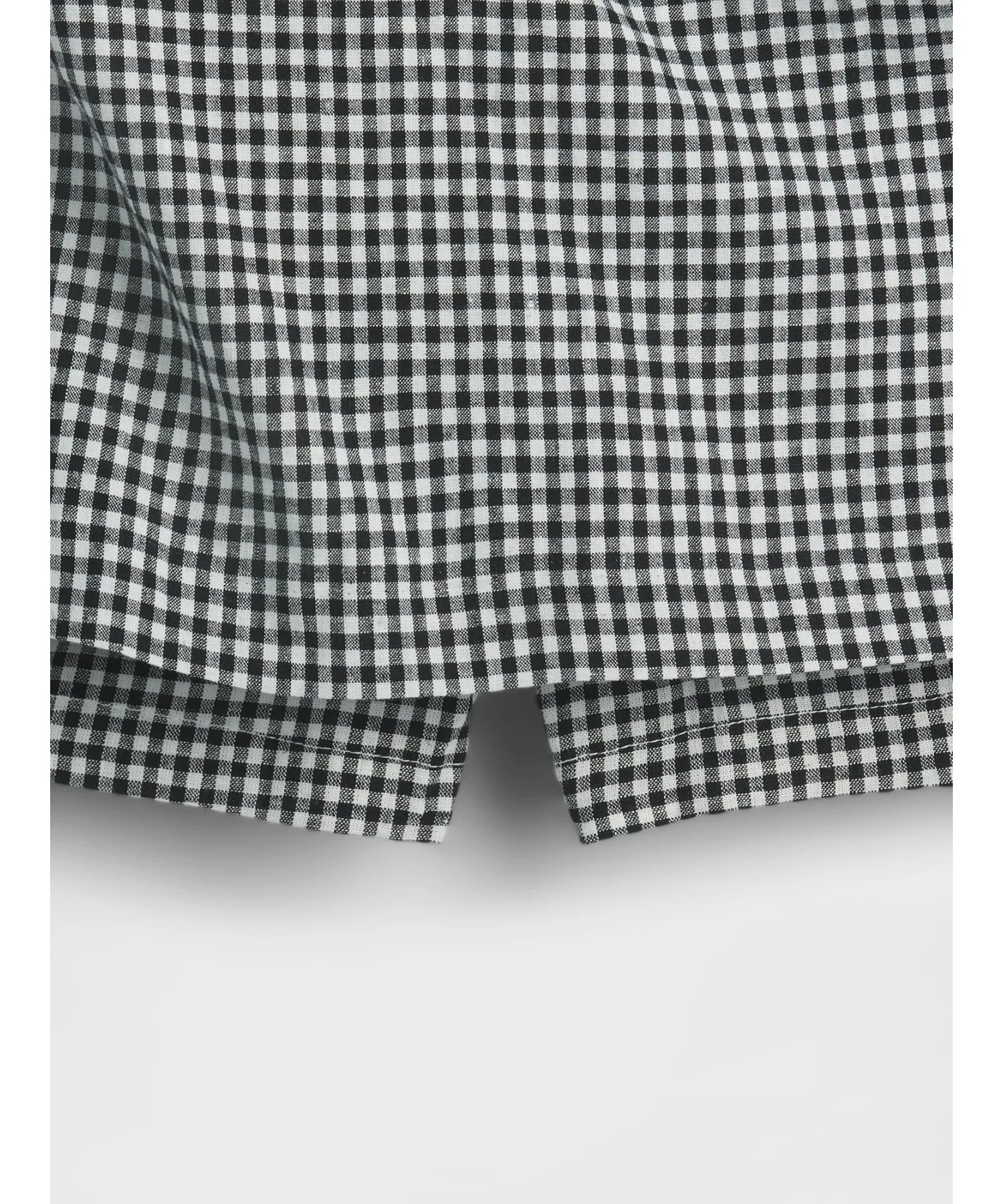 Женская юбка мини из льна с хлопком GAP LINEN BLEND черная — фото 3