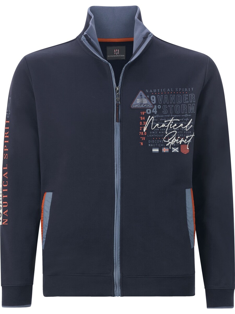 

Худи с капюшоном на молнии Jan Vanderstorm Lindsen, Pastel blue/Dark blue