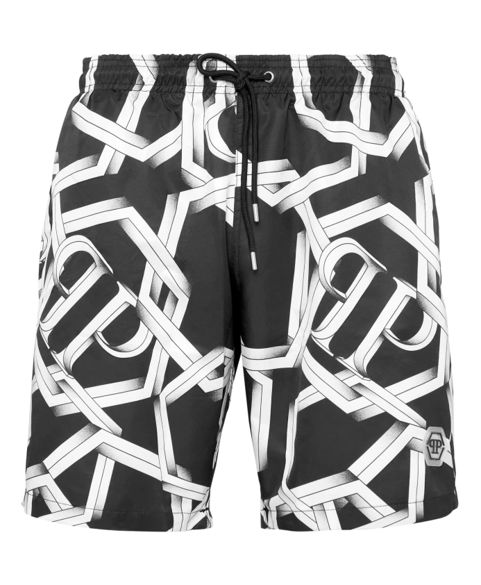 

Спортивные шорты pp цепочки Philipp Plein, черный