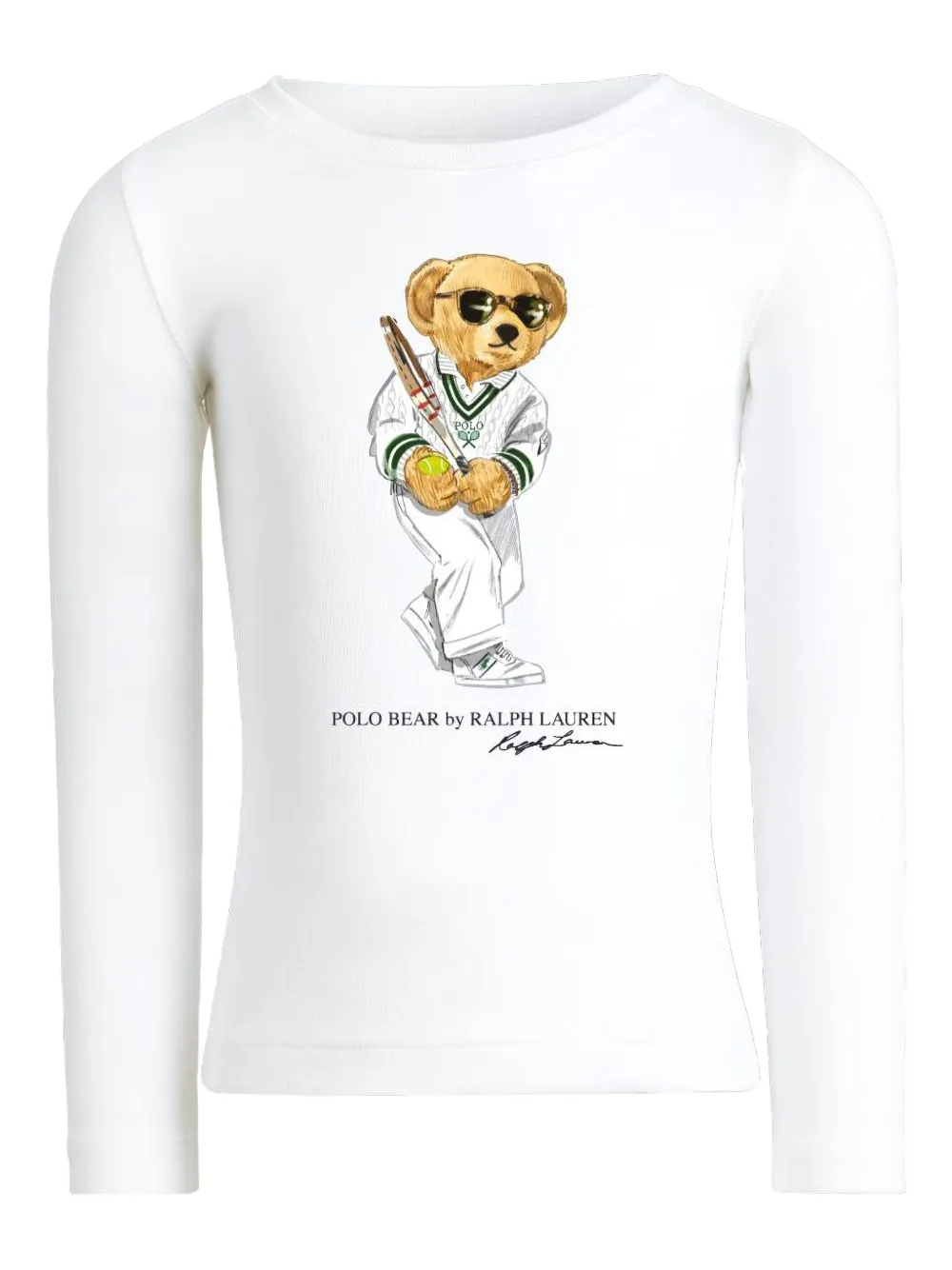 

Футболка Polo Bear с длинными рукавами POLO RALPH LAUREN KIDS, белый