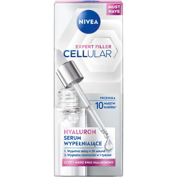 Сыворотка Nivea — Гиалуроновая для заполнения морщин, Cellular expert filler, 30 мл — фото 3