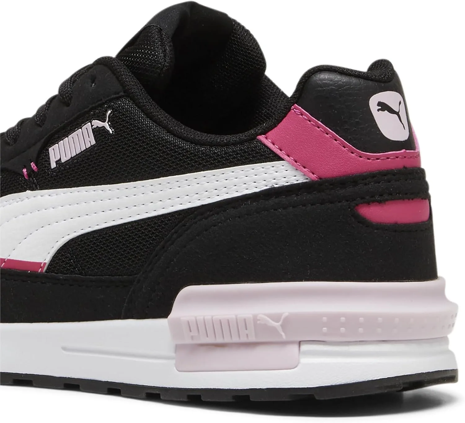 Кроссовки PUMA Graviton унисекс, белый/черный/розовый — фото 2
