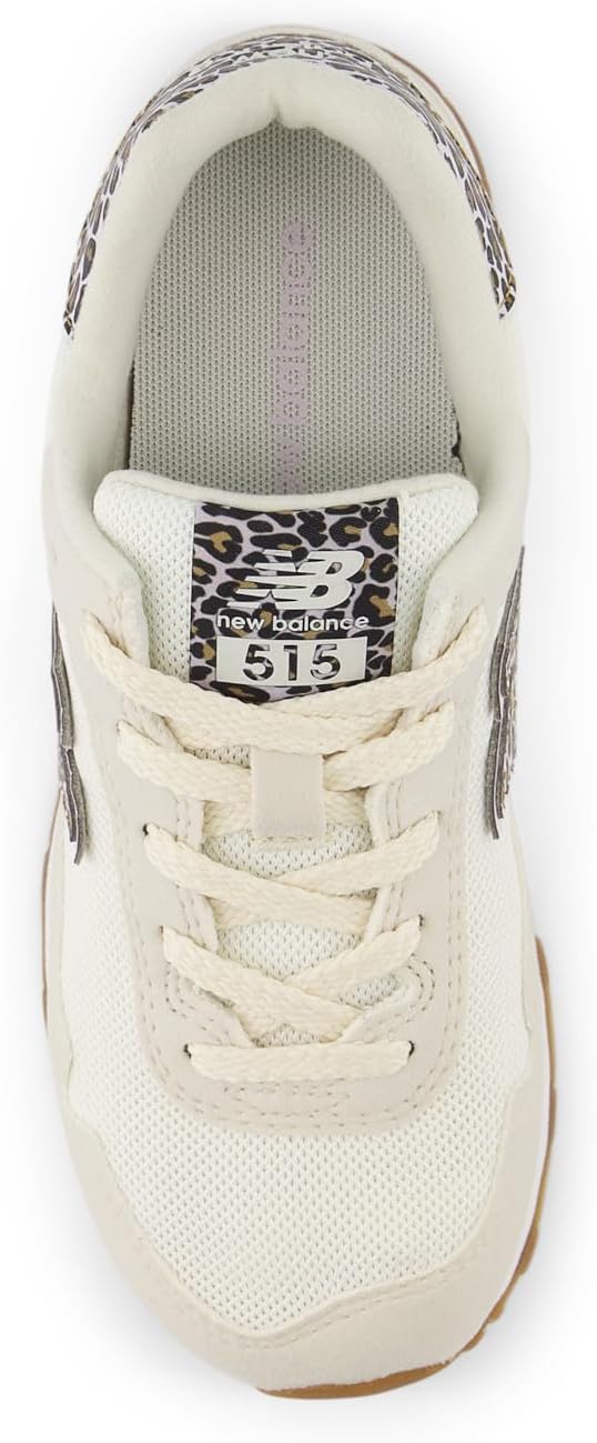 Кроссовки New Balance Kids 515 V1 на шнуровке, Linen/Taro — фото 4