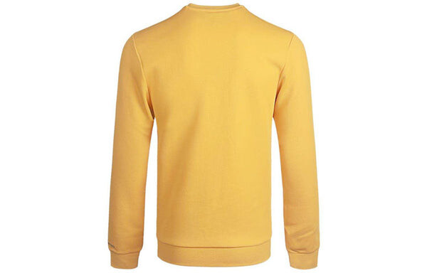 Толстовка neo m cs vrsty sw logo printing knit sports round neck pullover yellow Adidas, желтый — фото 2