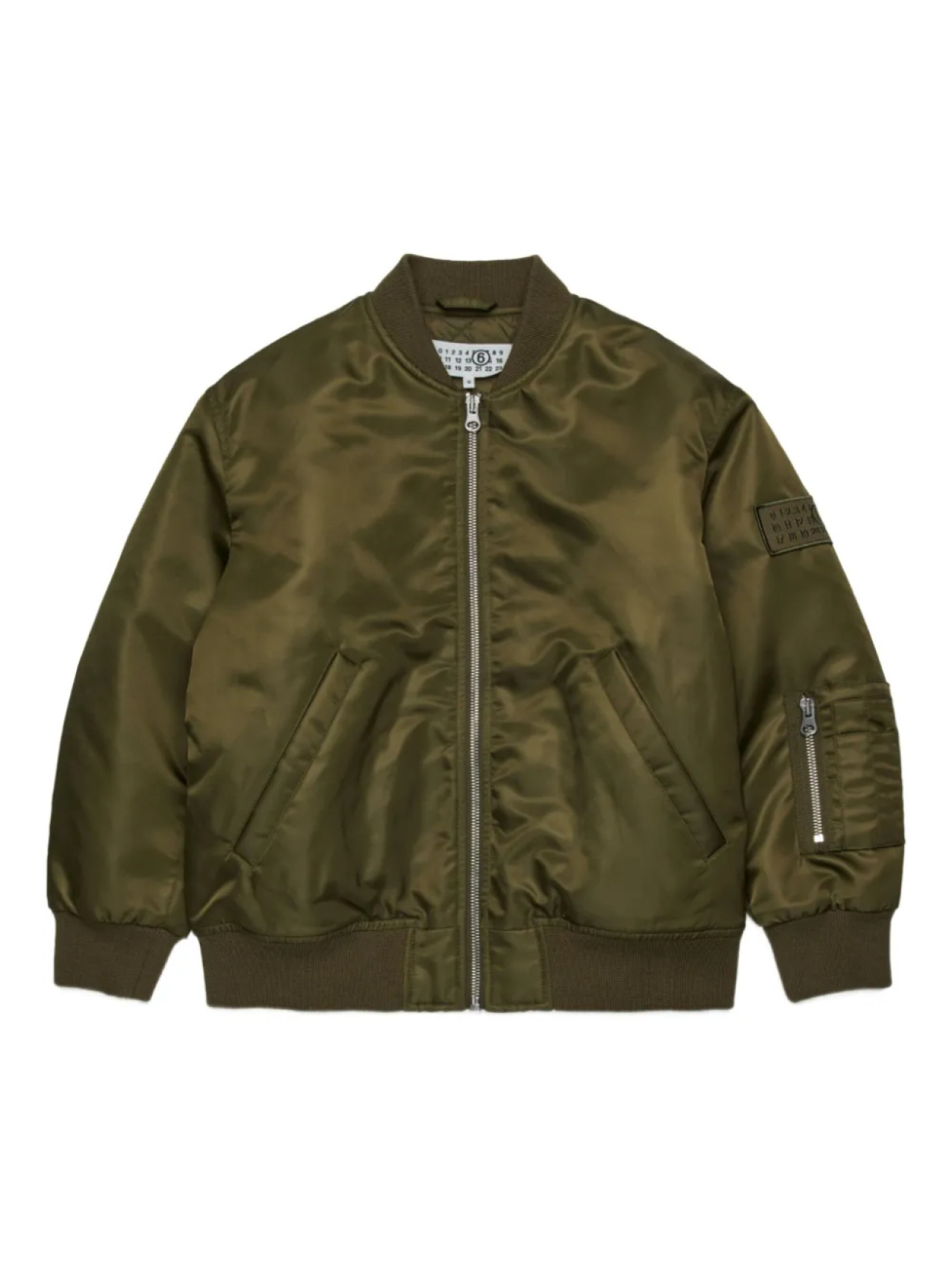 

MM6 Maison Margiela Kids бомбер с логотипом, зеленый