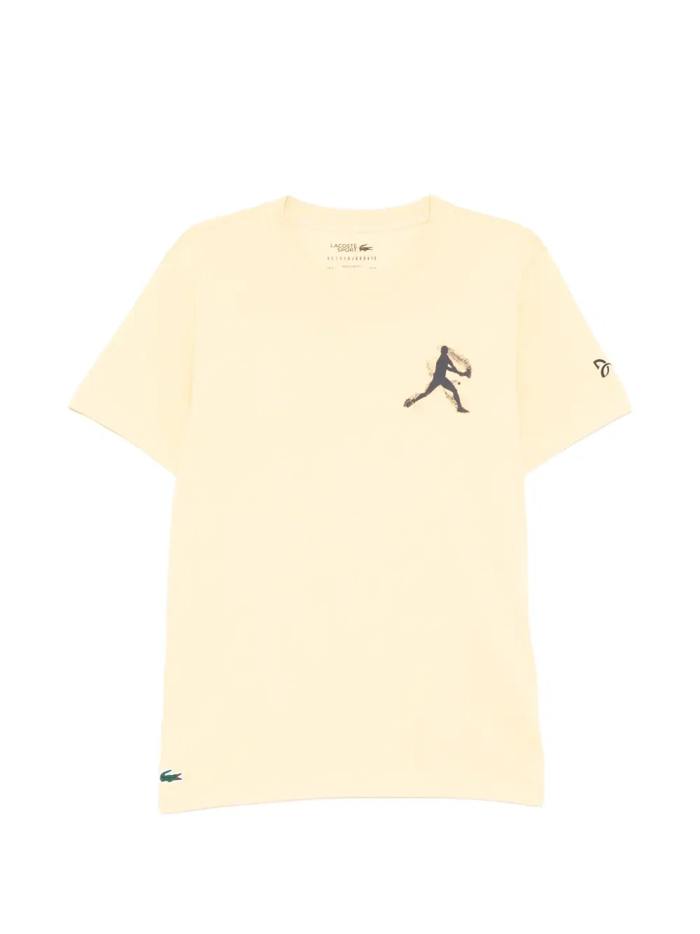 Футболка с графическим принтом X Новак Джокович Lacoste, желтый