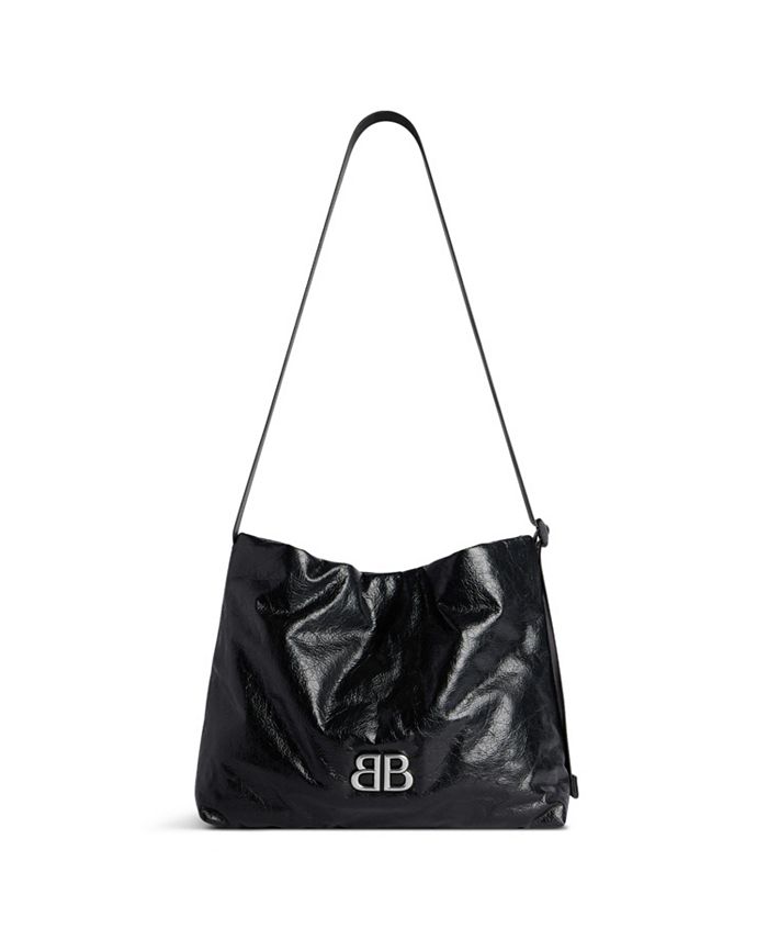 

Сумка-хобо Monaco Small East-west Balenciaga, черный