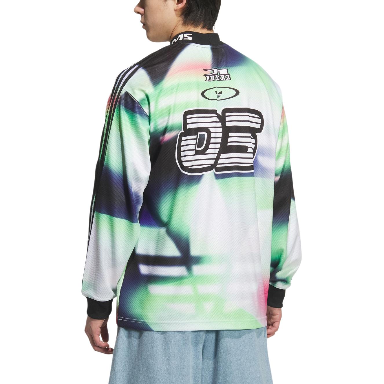 Футболка Soccer Jersey Men's Adidas Originals, белый/зеленый — фото 2
