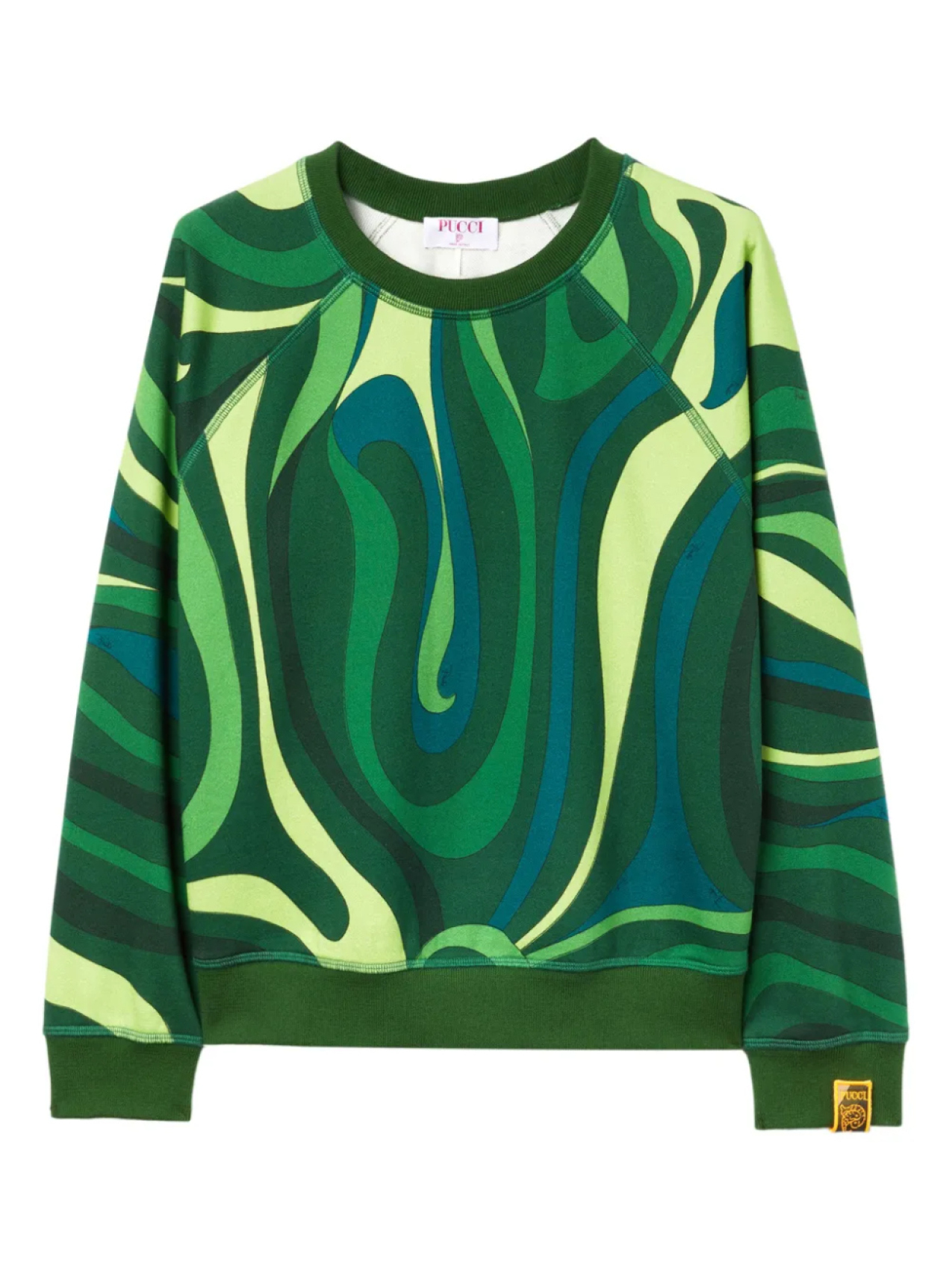

PUCCI толстовка с принтом Marmo, зеленый