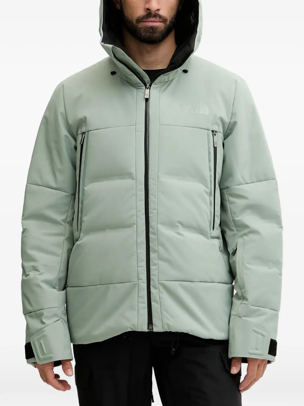 

Горнолыжная куртка на молнии с капюшоном The North Face, зеленый