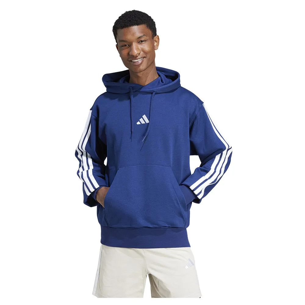 

Худи adidas Essentials 3 Stripes Fleece, синий