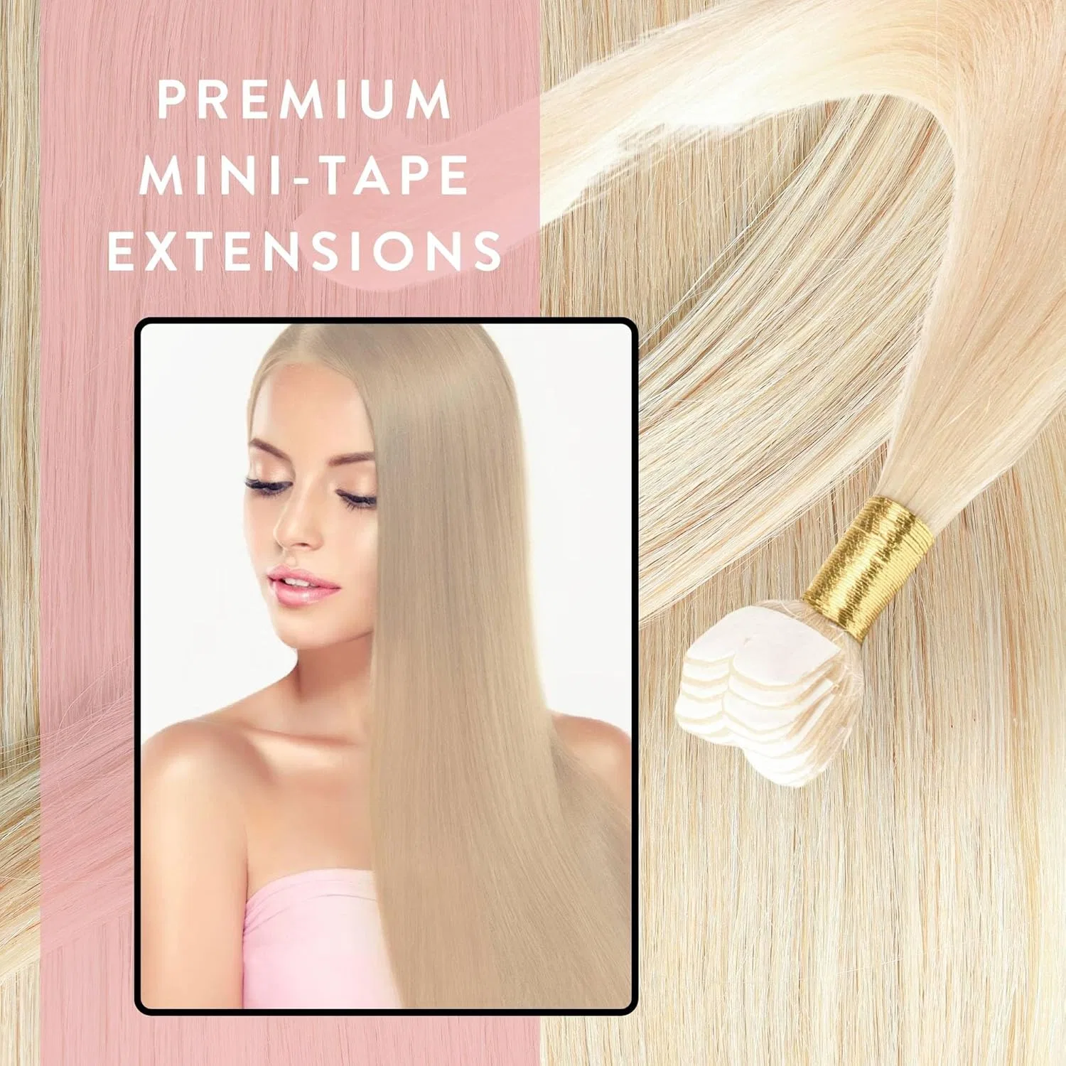 Наращивание волос Mini Tape Extensions Real Hair от hair2heart Hair2Heart — фото 2