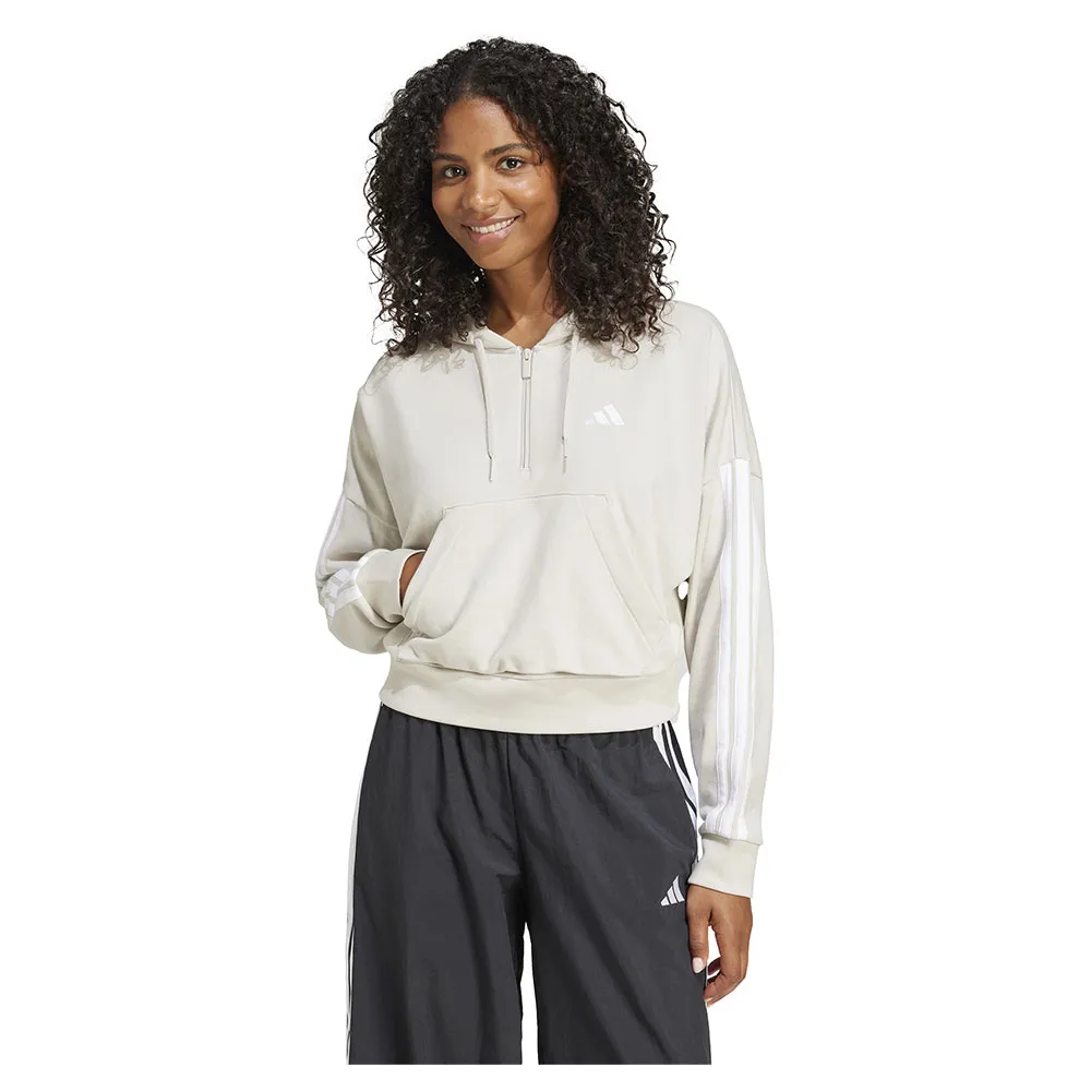 

Худи adidas Essentials 3 Stripes French Terry, бежевый