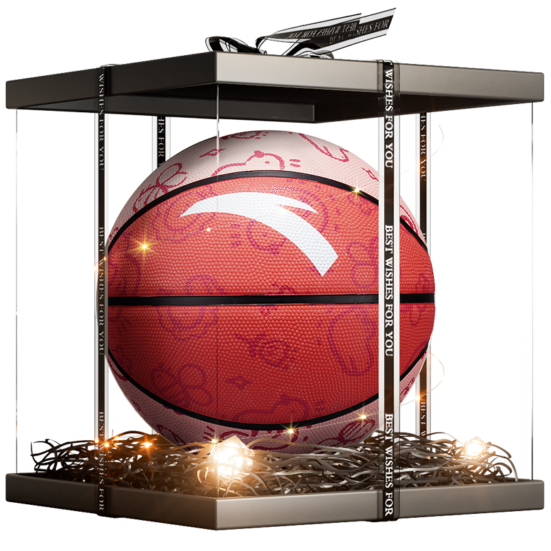 

ANTA Китайский резиновый баскетбольный мяч pink размер 5/7 тренировочный соревновательный unisex