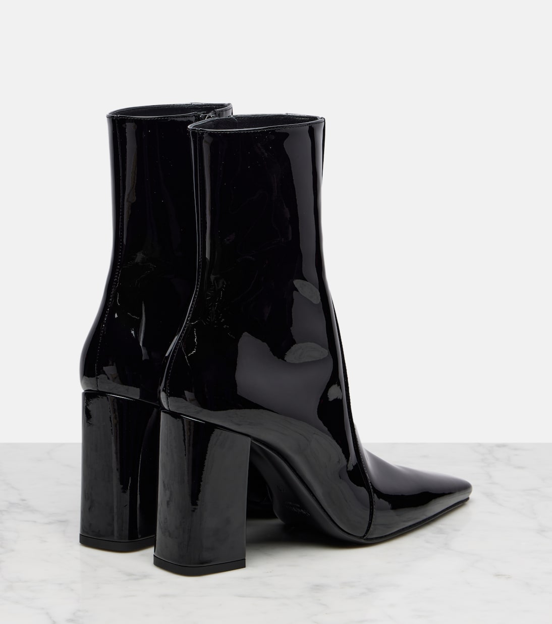 Ботильоны Rainer 90 из лакированной кожи Saint Laurent, Noir — фото 2