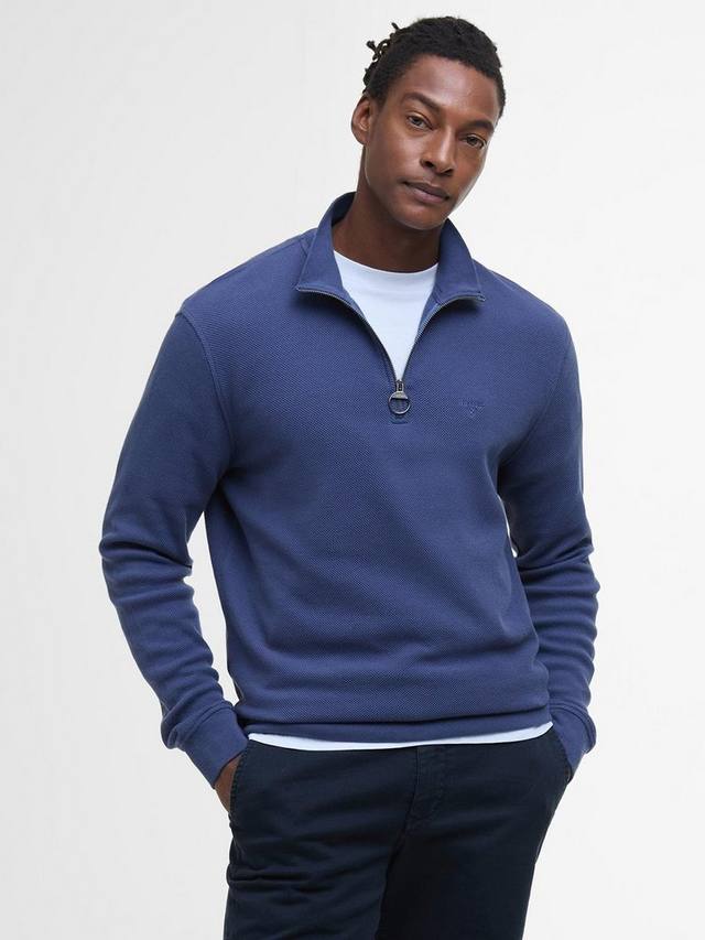

Толстовка на молнии с замком pique interlock Barbour, цвет Oceana