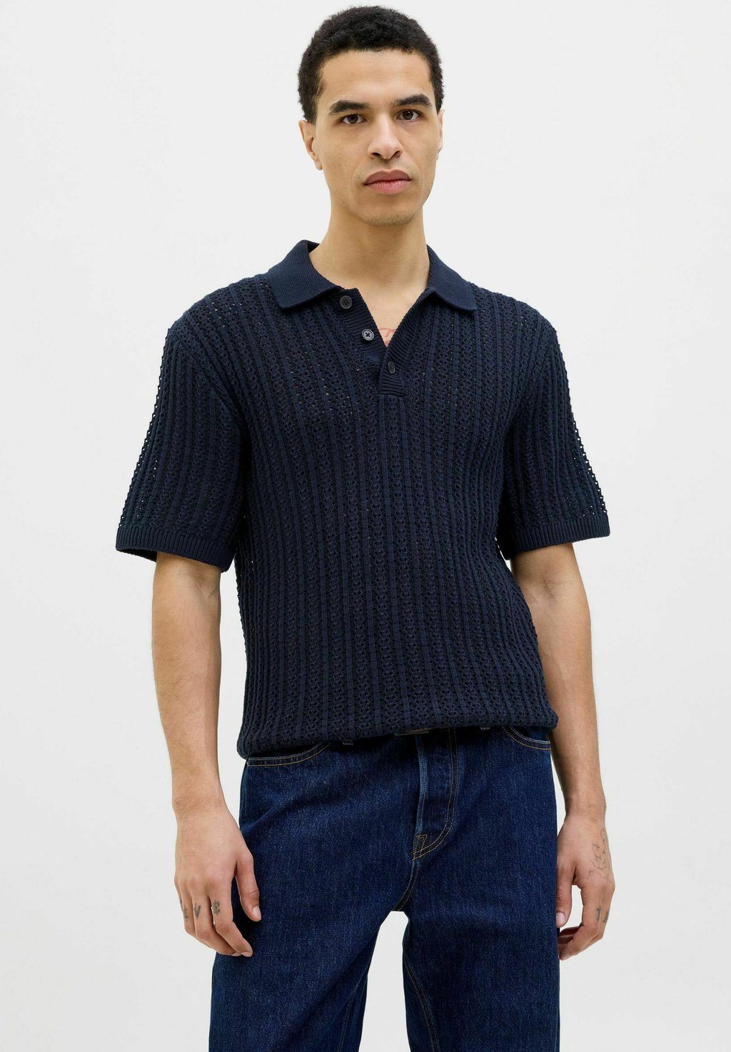 

Рубашка поло JPRCCJOEL Jack & Jones PREMIUM, темно-синий