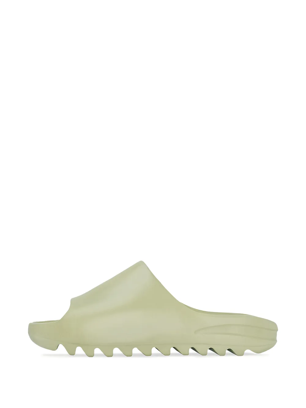 Шлепанцы на рифленой подошве Adidas Yeezy, зеленый — фото 4