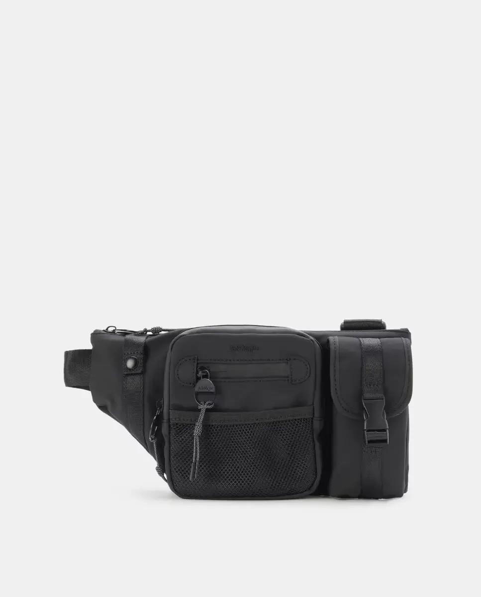 

Гладкая поясная сумка Jo & Mr. Joe, черный