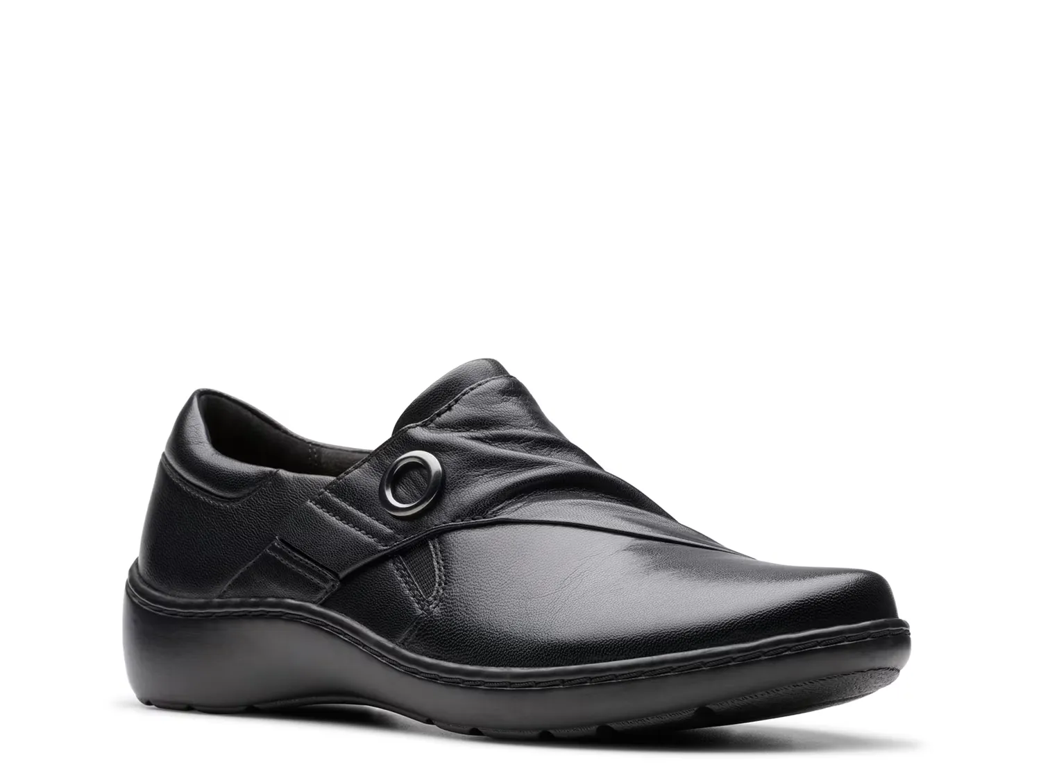 Слипоны Cora Aubrie Slip-On Clarks, черный