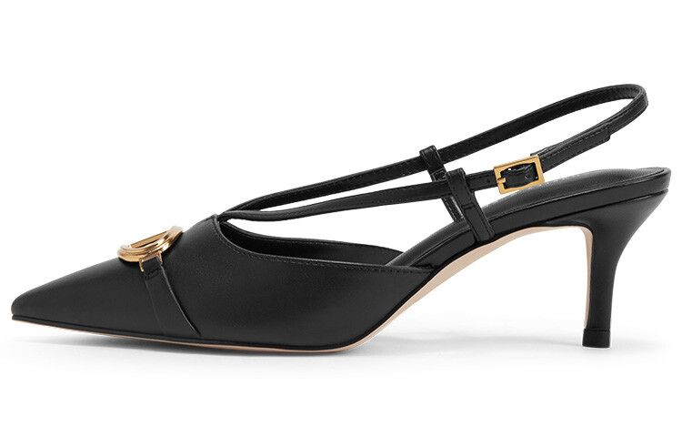 Туфли на высоком каблуке женские черные Charles&Keith