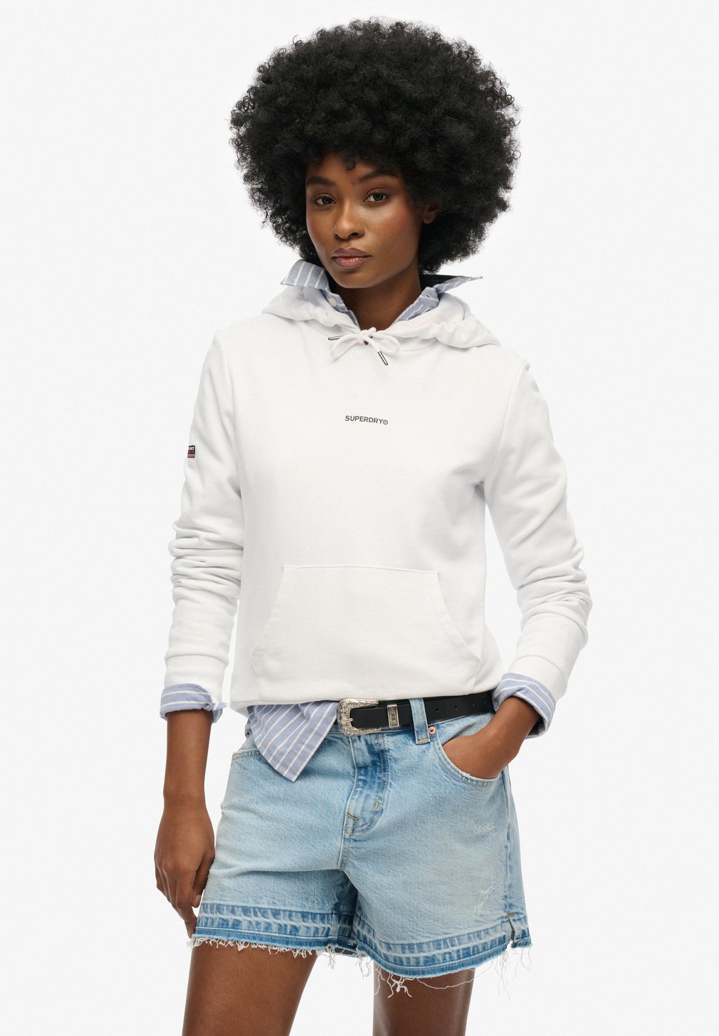 

Толстовка PLAIN - Hoodie Superdry, цвет Optic