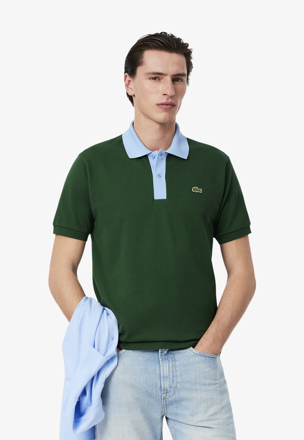

Поло Lacoste, зеленый