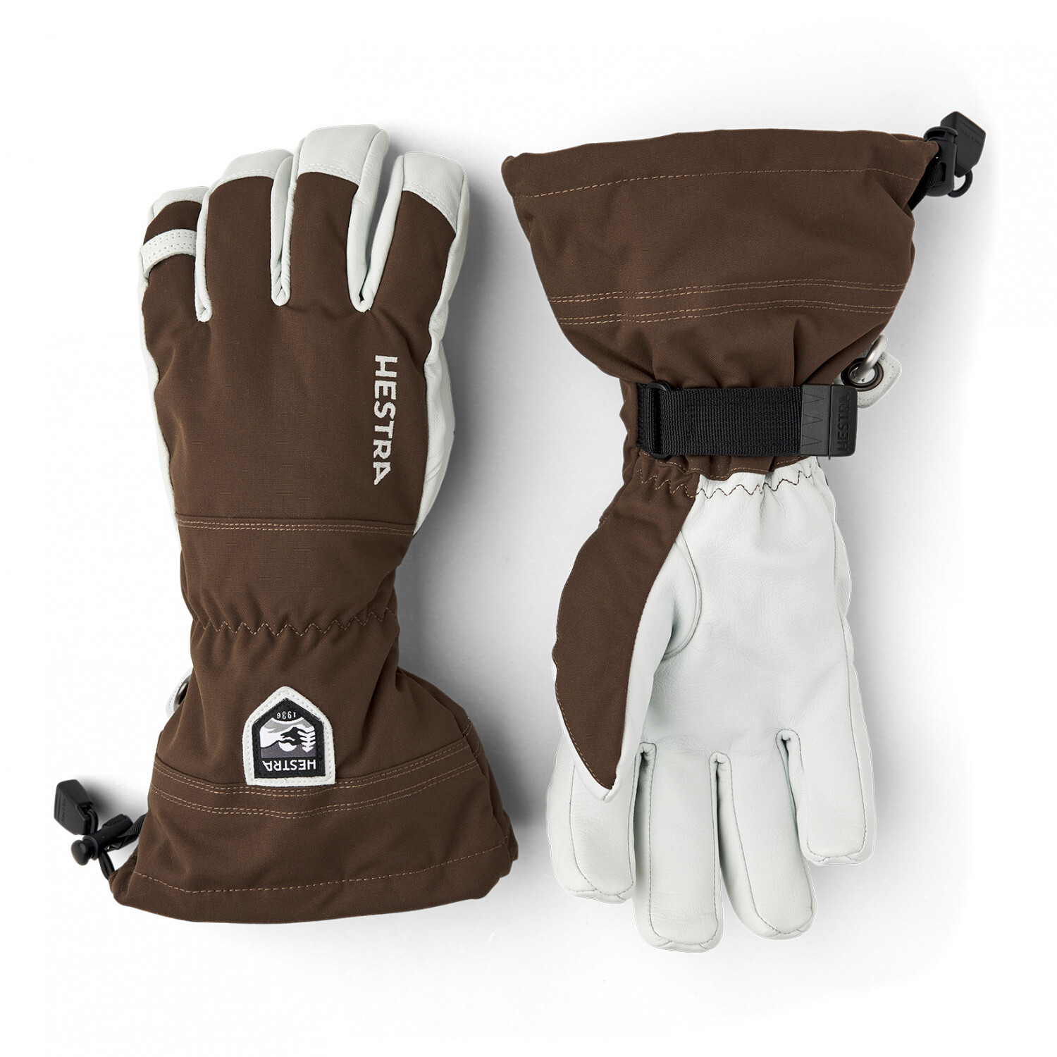 

Перчатки Hestra Army Leather Heli Ski 5 Finger, цвет Espresso