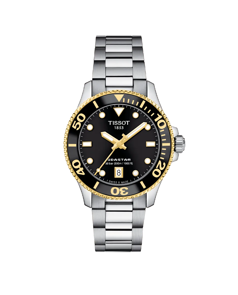 

Женские часы из коллекции Seastar в стали Tissot, серебряный