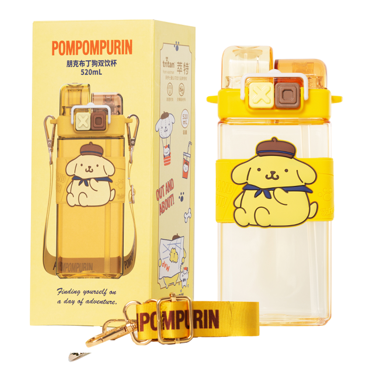 Пластиковые стаканчики для собак Pudding Dogs 520 мл Sanrio, Pochacco — фото 3