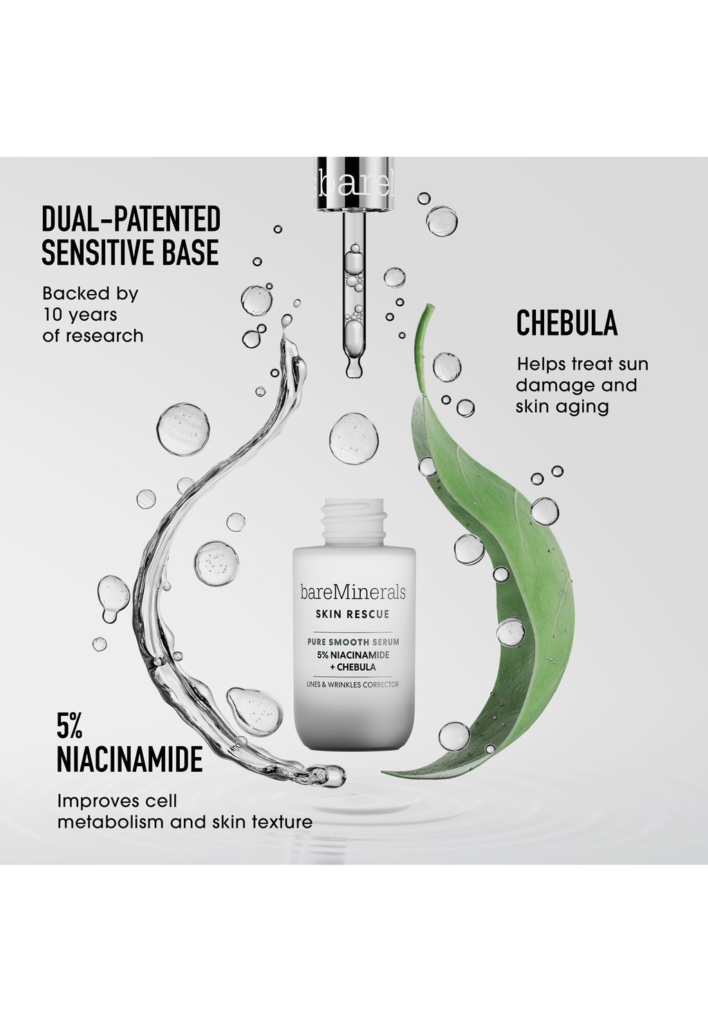 

Сыворотка SKIN RESCUE PURE SMOOTH SERUM bareMinerals