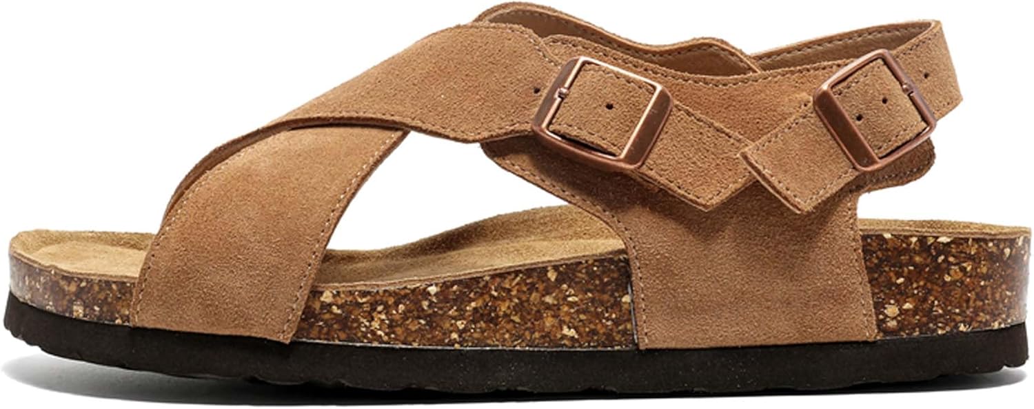 

Унисекс модные кожаные сандалии Vtiao, пробковые сандалии, сандалии, сандалии для родителей и детей, мужские и женские пробковые сандалии, детские сандалии, пляжные сандалии, обувь для босых ног, коричневый